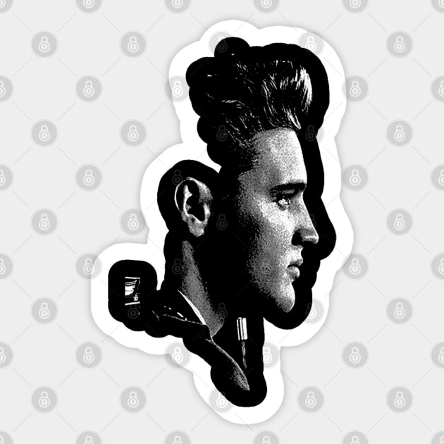 Elvis Presley A Mugshot - Vintage Sticker by MateeSwag